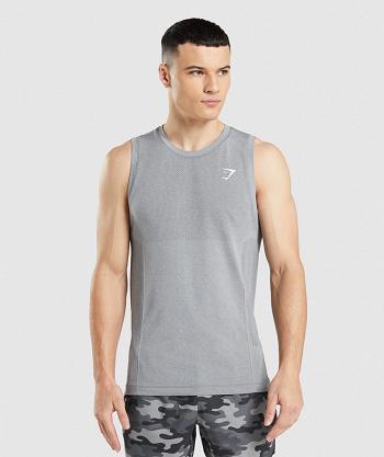 Pánské Tílko Gymshark Vital Seamless Light Šedé | CZ 2280YXF